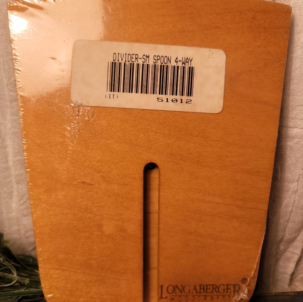 Longaberger Small Wooden Divider